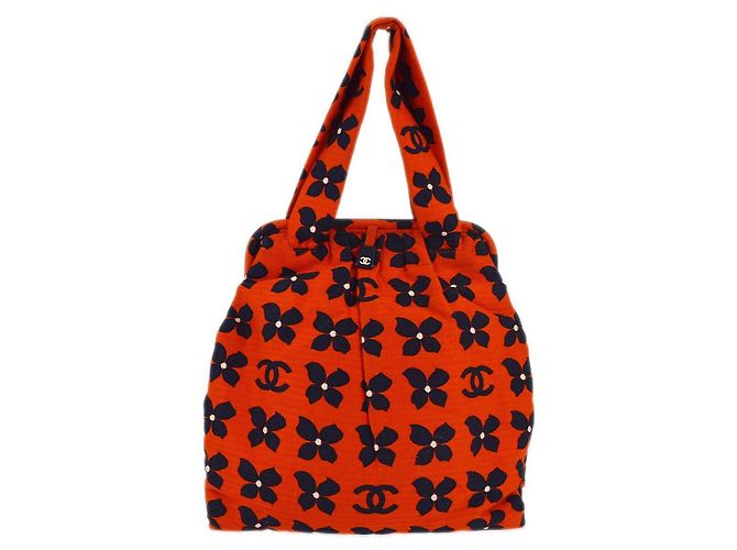 Chanel Vintage Frame Printed Canvas Large