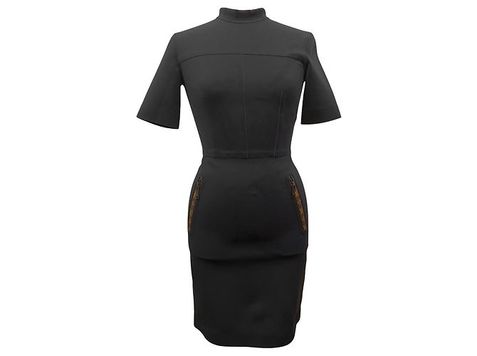 LOUIS VUITTON - Robe Louis Vuitton en tissu noir (T38) Black