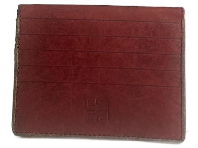 Vintage Givenchy Leather Card Holder Brown