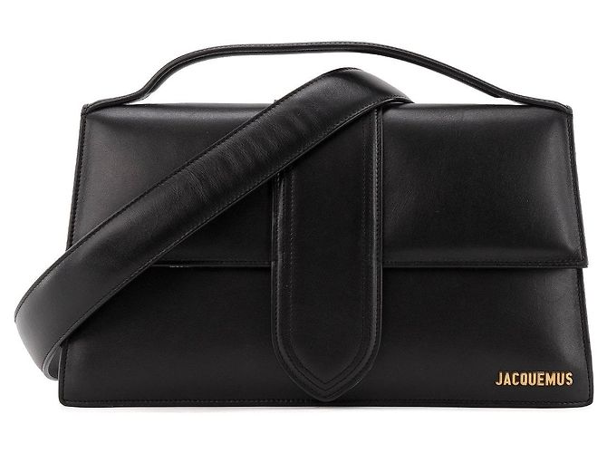 JACQUEMUS - Borsa a tracolla Le Bambinou Jacquemus in pelle nera Nero