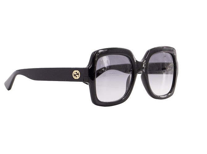 GUCCI - Occhiali da sole Gucci in plastica nera Nero