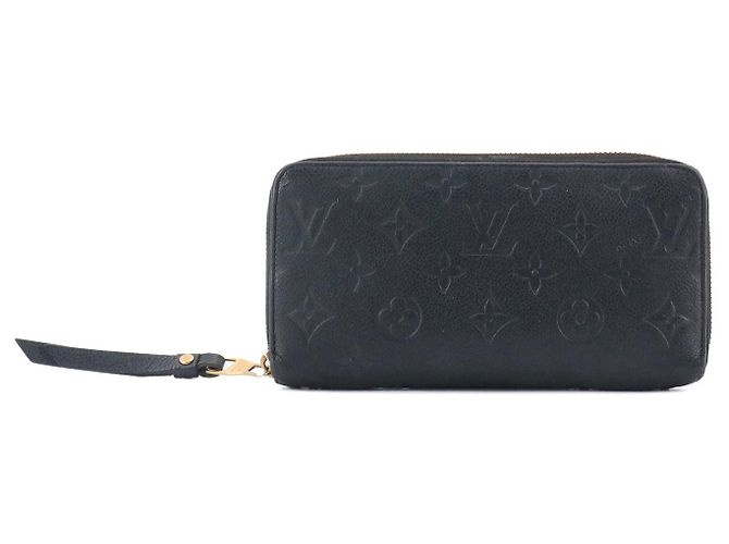 LOUIS VUITTON - Louis Vuitton Zippy wallet in navy blue empreinte leather