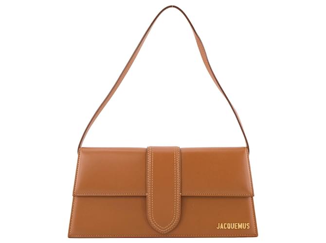 JACQUEMUS - Sac à épaule Le Bambino Long Jacquemus en cuir marron Brown Leather  ref.2641920