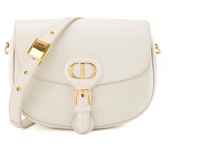 DIOR - Borsa a Spalla Bobby Dior in Pelle Liscia Bianca Bianco