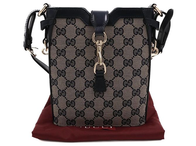 Gucci Mini borsa a secchiello con tracolla Grigio