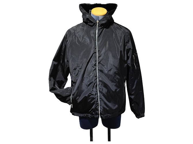 Prada Reversible Windbreaker Jacket Black Polyester