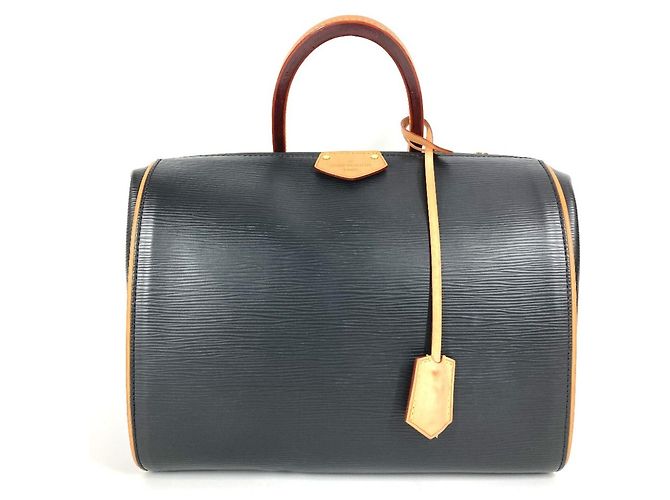 Borsa a tracolla PM in pelle Epi Louis Vuitton per cani Nero