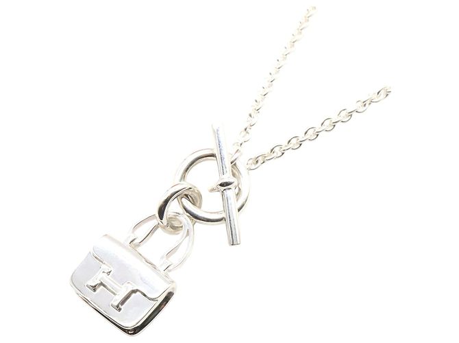 Collar de Plata Amuleto Constance Hermès Metálico