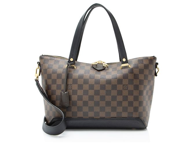 Bolso Tote Hyde Park Damier Ebene Louis Vuitton Negro