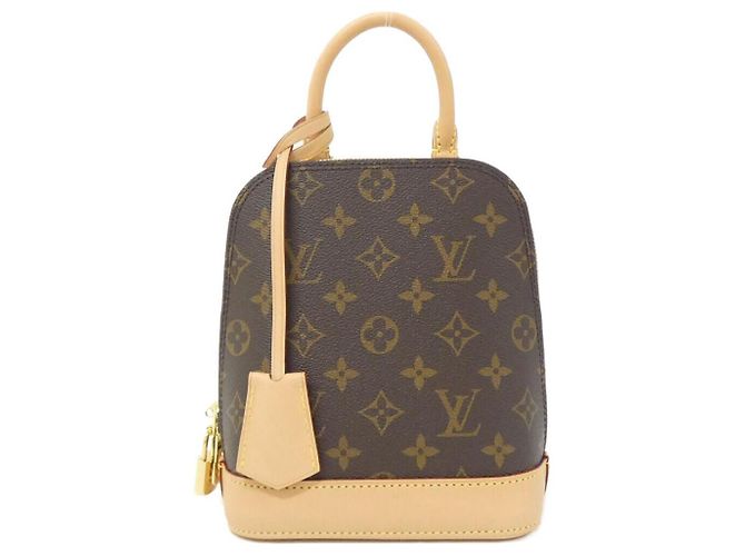 Louis Vuitton Alma Monogram Backpack Brown