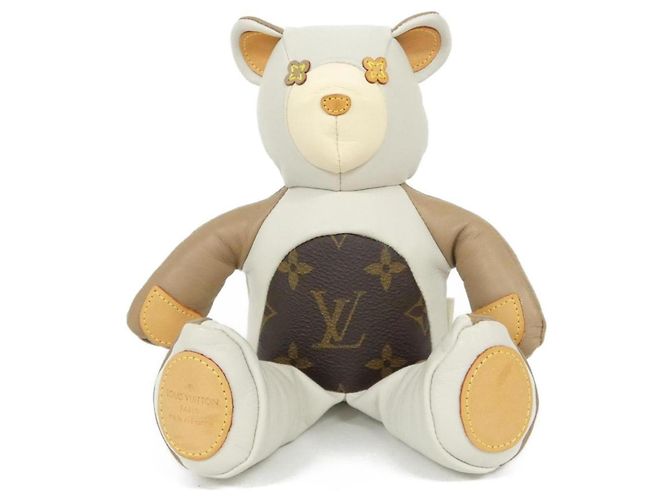 Louis Vuitton Doudou Teddy Bear Brown White Beige