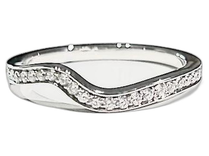 Anel de platina 950 e diamante De Beers Prata