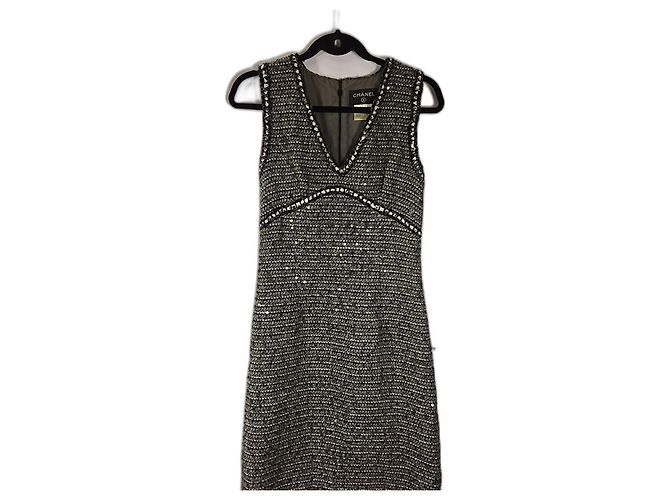 Chanel Runway Kleid mehrfarbig Polyester Mehrfarben