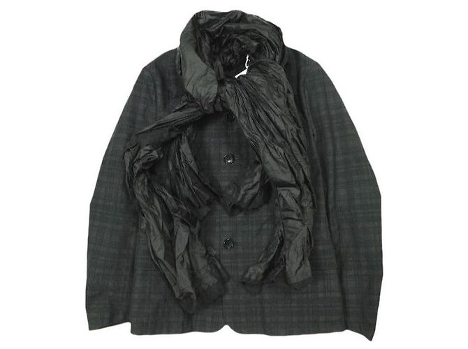 Autre Marque Giacca Check×Nylon Taffeta di tao COMME des GARCONS Grigio Grigio antracite