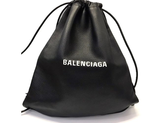 Balenciaga Everyday Drawstring Leather Backpack
