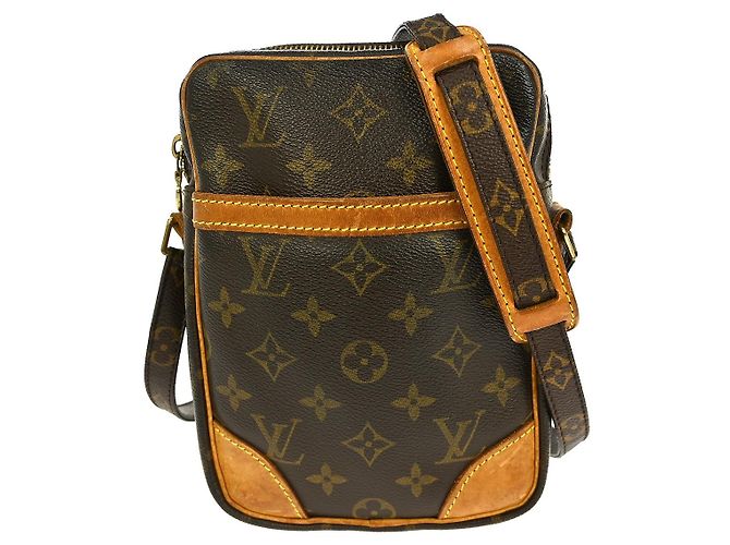 Sac à main Danube Louis Vuitton en toile Monogram MM Marron
