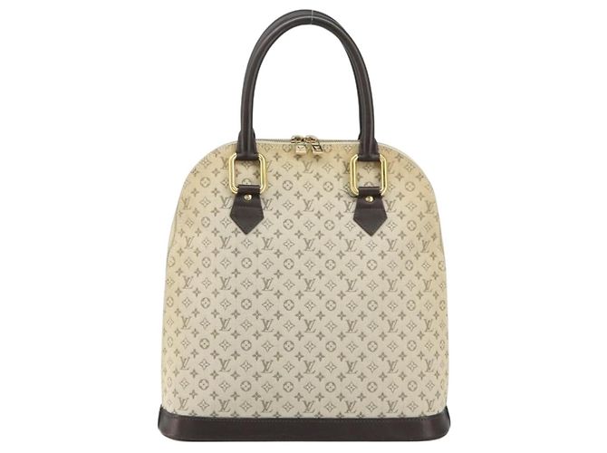 Borsa Alma Mini Lin Monogram Louis Vuitton Cachi