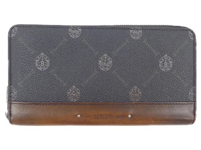 Portafoglio Berluti Marrone Nero