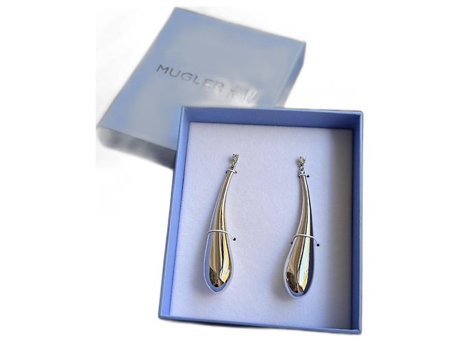 Thierry Mugler Orecchini a goccia d'acqua Mugler x H&M Argento