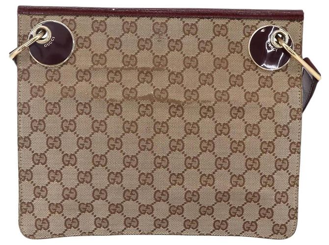 Gucci Eclipse Messenger GG Canvas Medium Beige