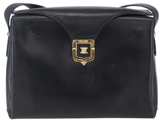 Céline Celine Vintage Shoulder Bag Leather