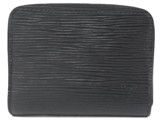 Louis Vuitton Epi Zippy Coin Purse Black Leather  ref.2646133