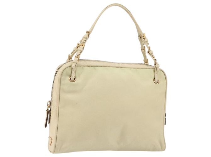 Vintage Handtasche Prada Tessuto Beige