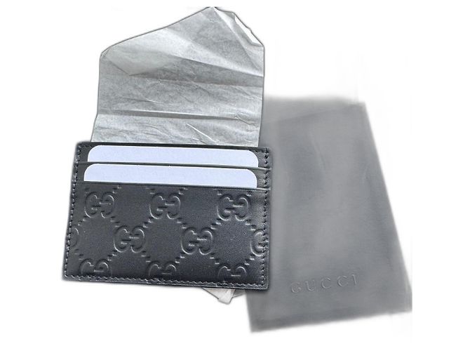 Gucci card wallet new Black