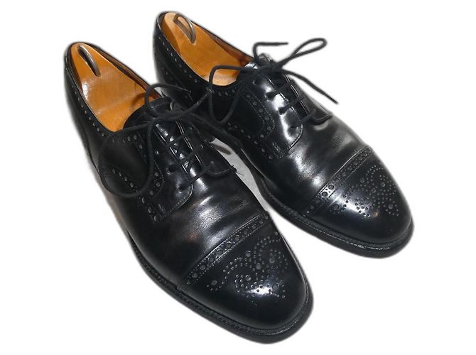 Derbies vintage Church's 6F 40 senza forme Nero