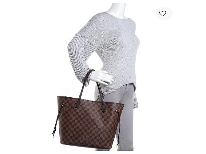 Louis Vuitton Damier Ebene Neverfull MM Marrom