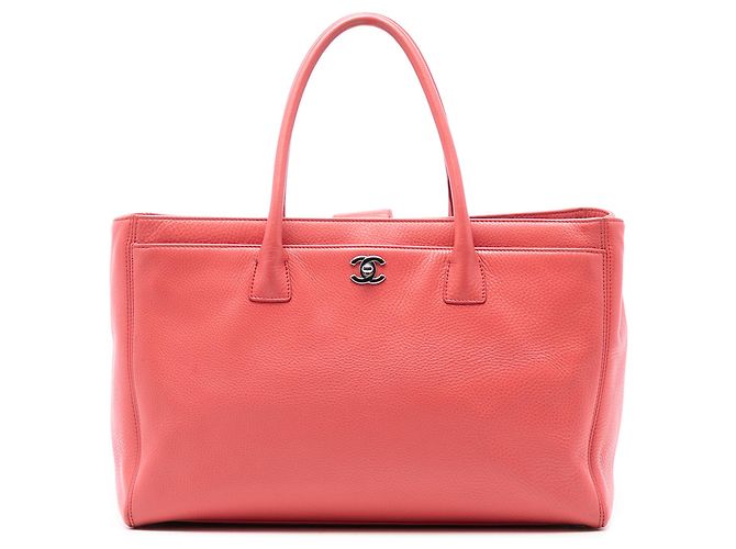 Chanel Pink Medium Kalbsleder Executive Cerf Tote