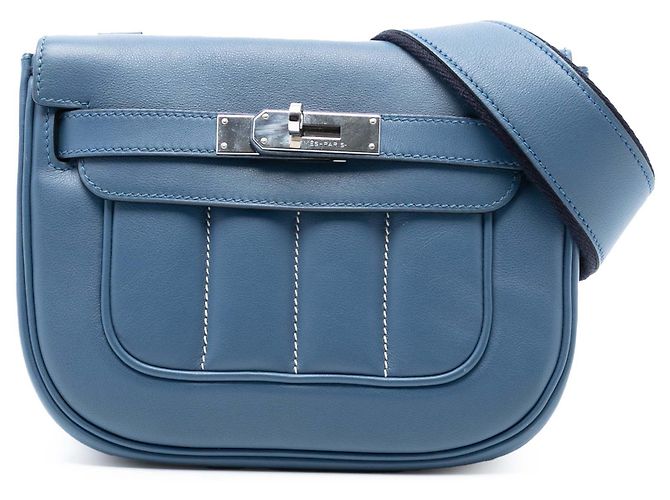 Hermès Berline 28 in Blu Swift