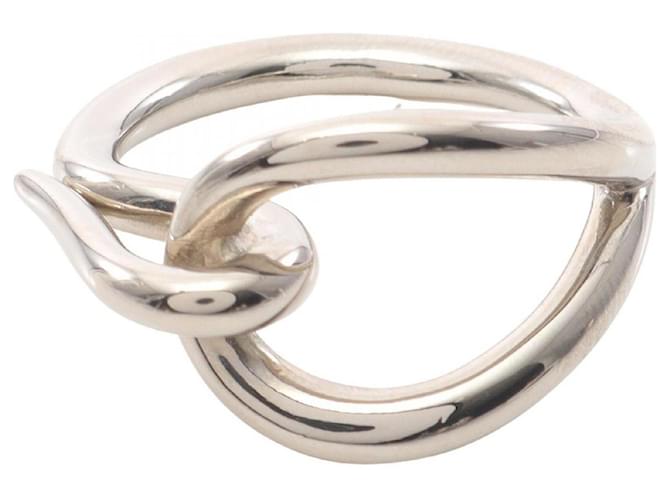 Ring Anneau de foulard Jumbo Hermès Métal Argenté  ref.2647152