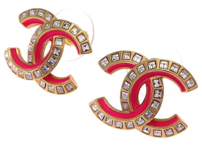 Orecchini a perno da donna Chanel Coco Mark D'oro 