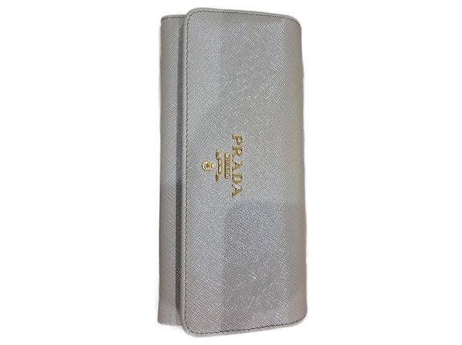 Prada Saffiano Leather Wallet Sand Caramel