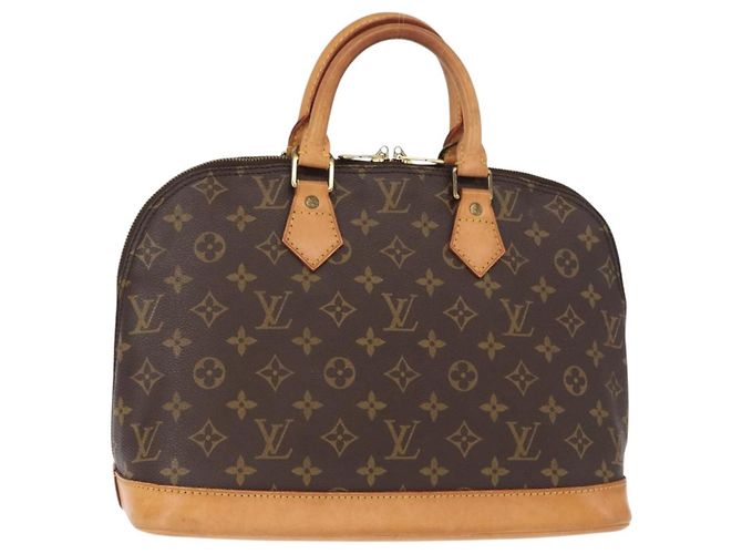 Bolsa Alma Louis Vuitton em lona Monogram PM Marrom