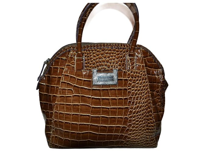 Versace Jeans Couture handbag brown leatherette