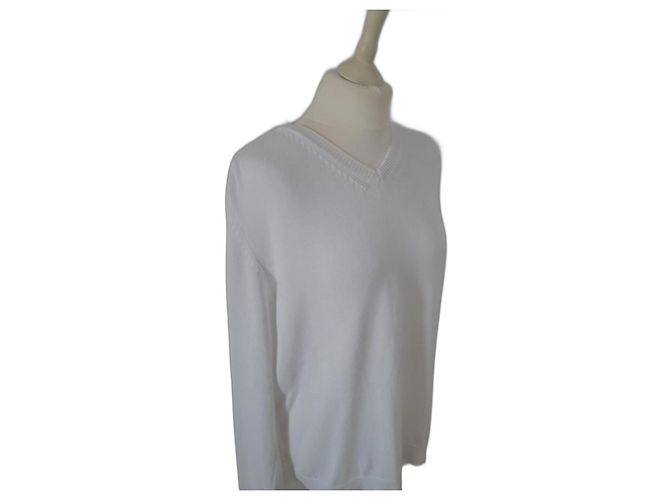 Weißer Wollstrickpullover von Valentino