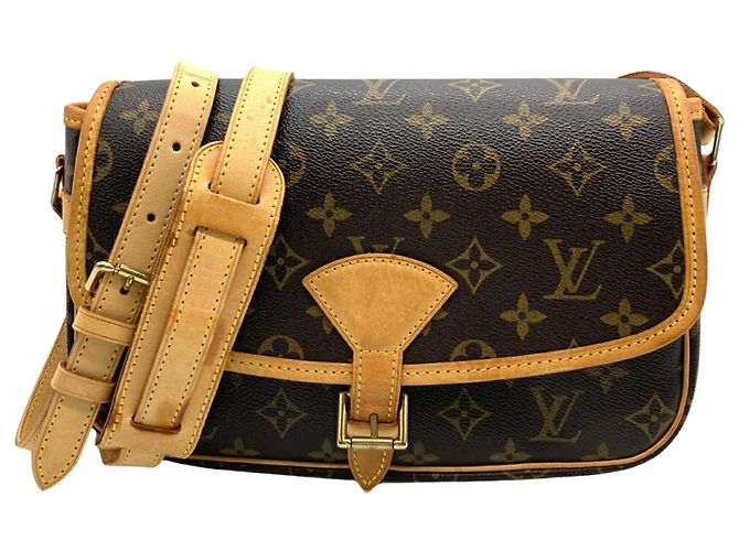 Sac à épaule Sologne Louis Vuitton Marron