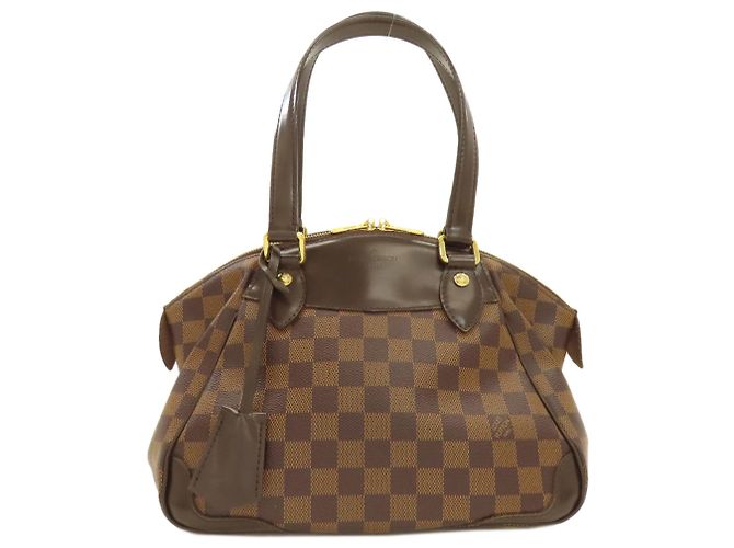 Bolsa Louis Vuitton Verona PM em Canvas Damier Marrom Damier ebene