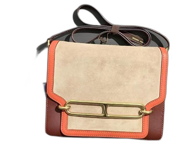 Bolsa Roulis Hermès com fecho assinatura Chaîne d'Ancre Multicor