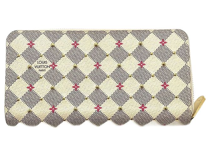 Louis Vuitton Damier Azur Long Wallet White