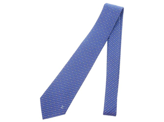 Cravatta in seta Louis Vuitton in blu
