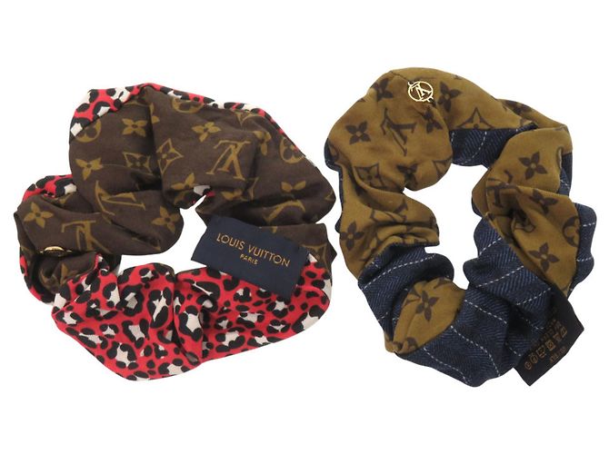 Scrunchie Be Mindful Louis Vuitton Marrone Rosso Blu 