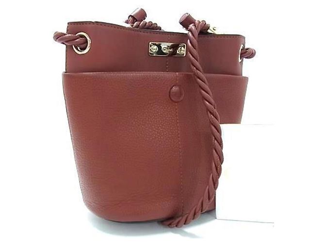 Borsa a secchiello KEY di Chloé Marrone 