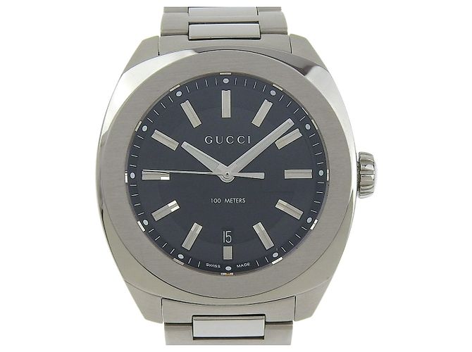 Relógio de pulso quartz Gucci Date 100m YA142201 Prata