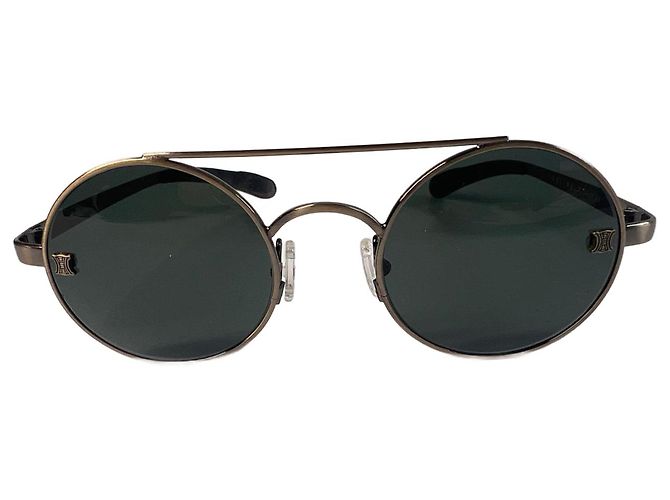 Céline Gafas de sol redondas de metal Bronce