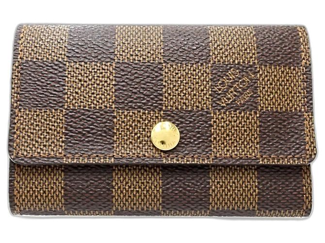 Louis Vuitton Damier Canvas Key Case Damier ebene