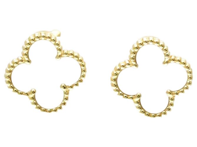 Orecchini Vintage Alhambra di Van Cleef & Arpels D'oro