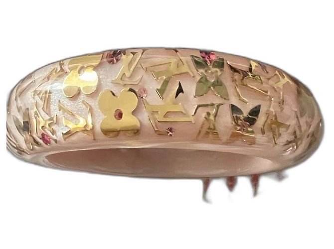 Bracciale inclusione rosa e dorato Louis Vuitton
